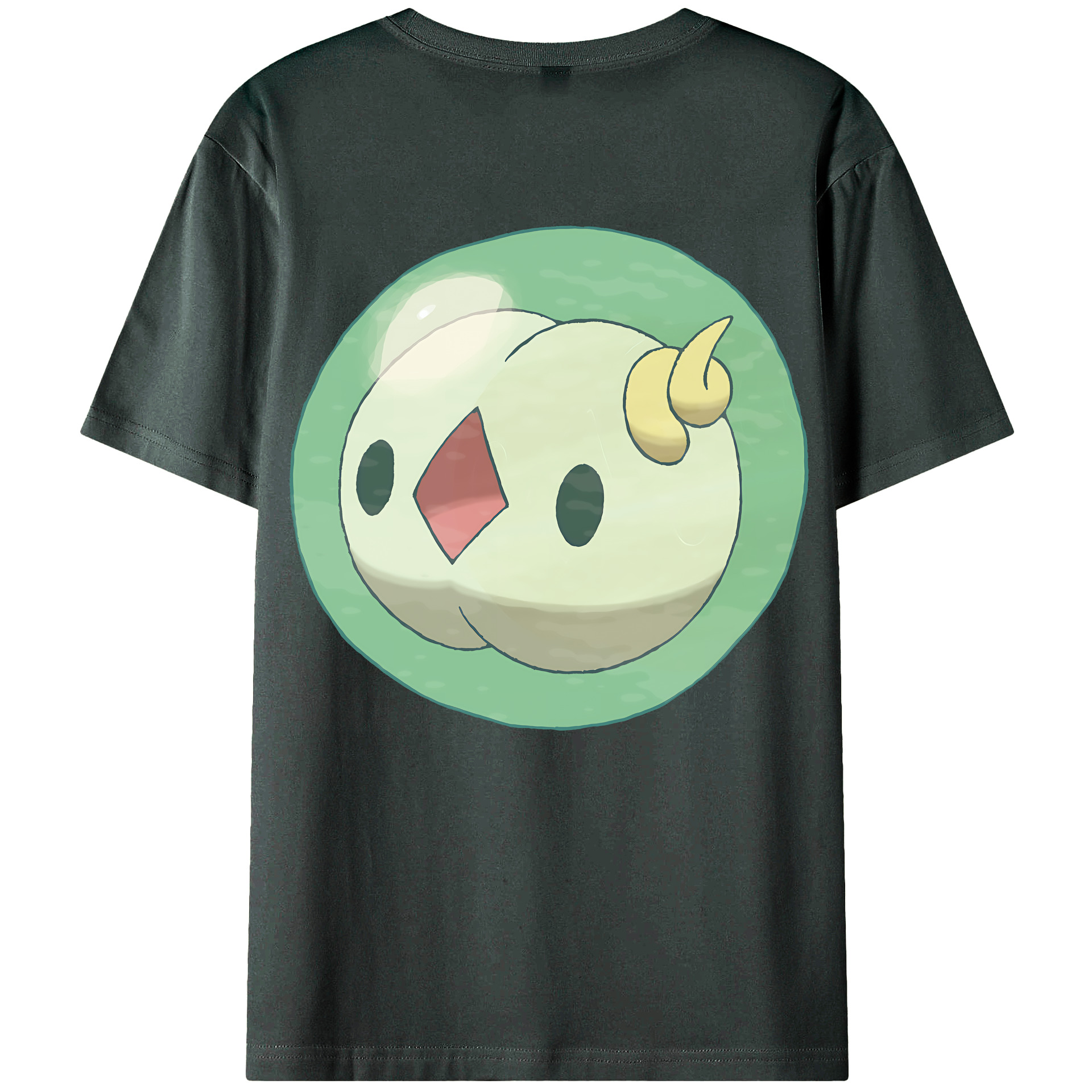 （画像用） ポケットモンスター Pokémon 綿100％ メンズ半袖Tシャツ（バックプリント） 通気性